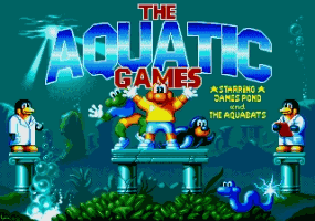 Aquatic Games with James Pond Title Screen